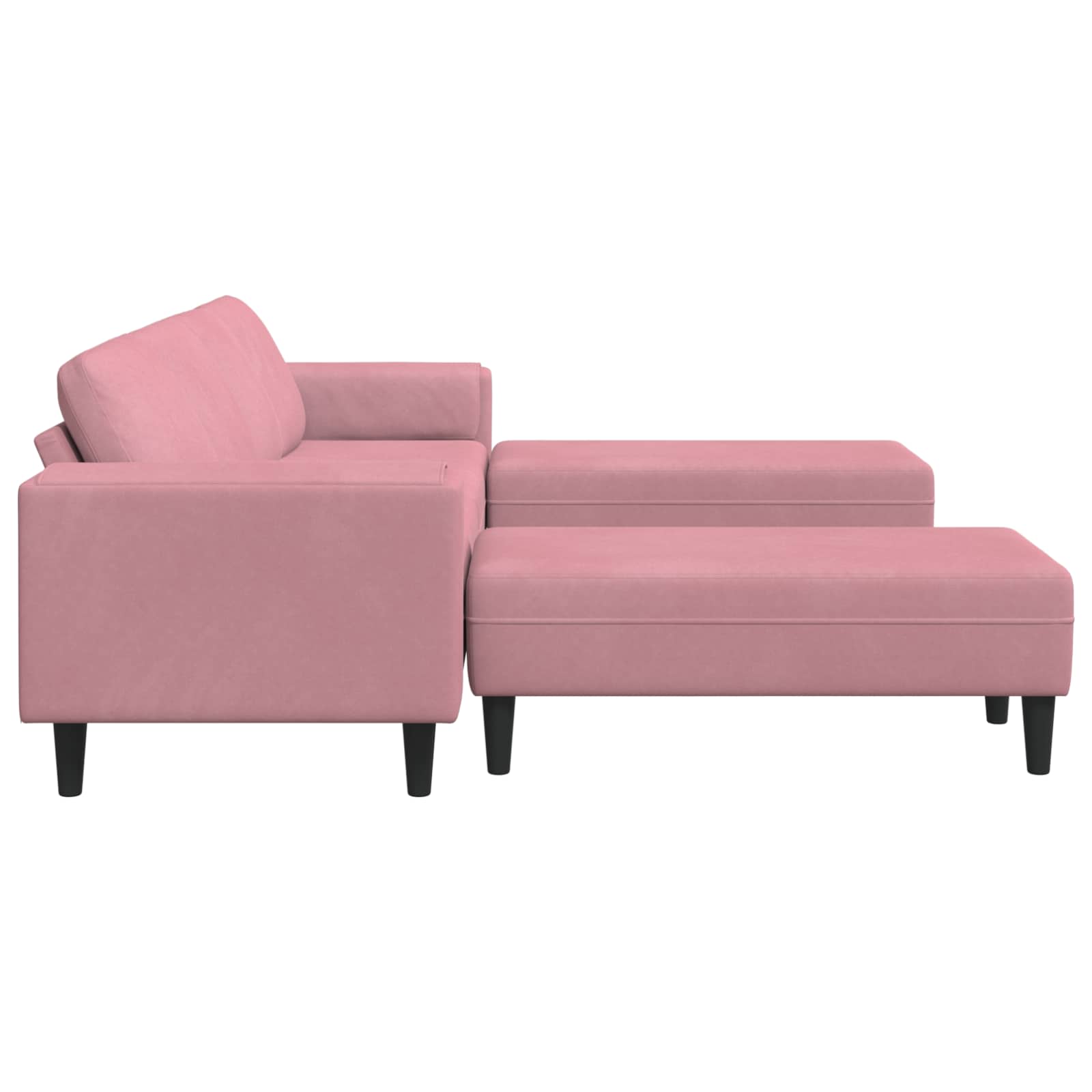 Woonkamer Bank 3 Pcs Roze