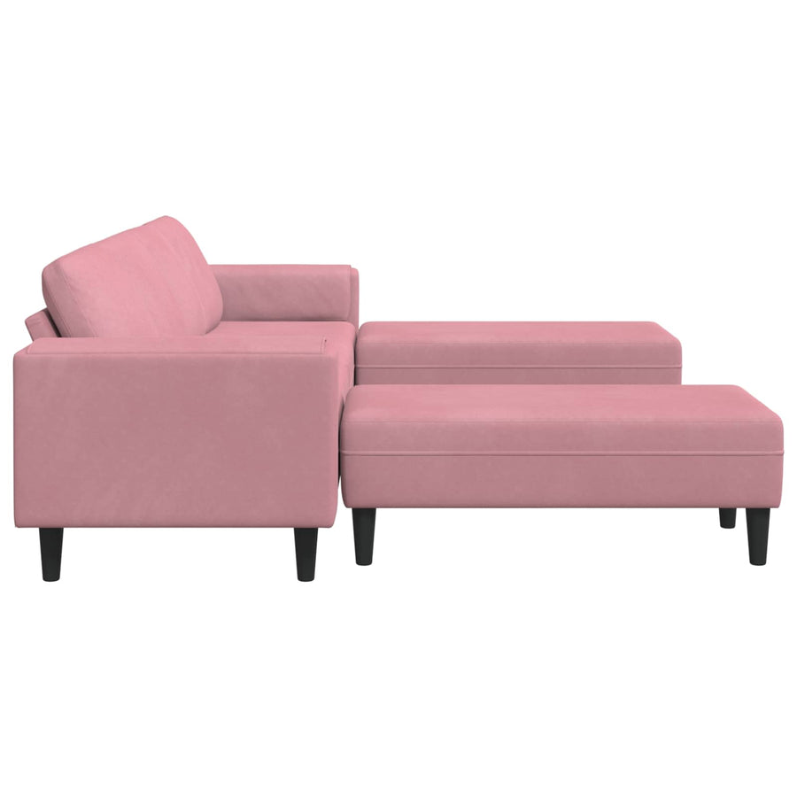 Woonkamer Bank 3 Pcs Roze