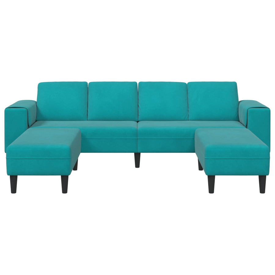Woonkamer Bank 3 Pcs Turquoise