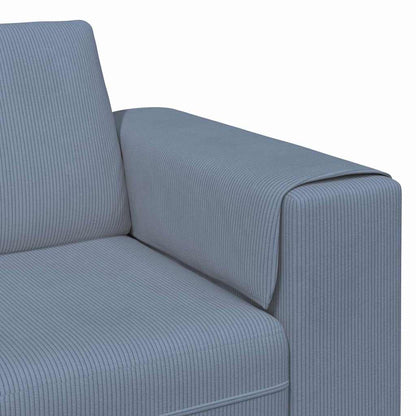 Stoffen Bank met kussen Blauw Katoenen stof