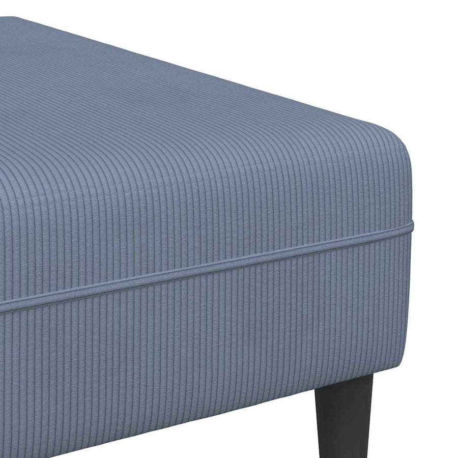 Stoffen Bank met kussen Blauw Katoenen stof