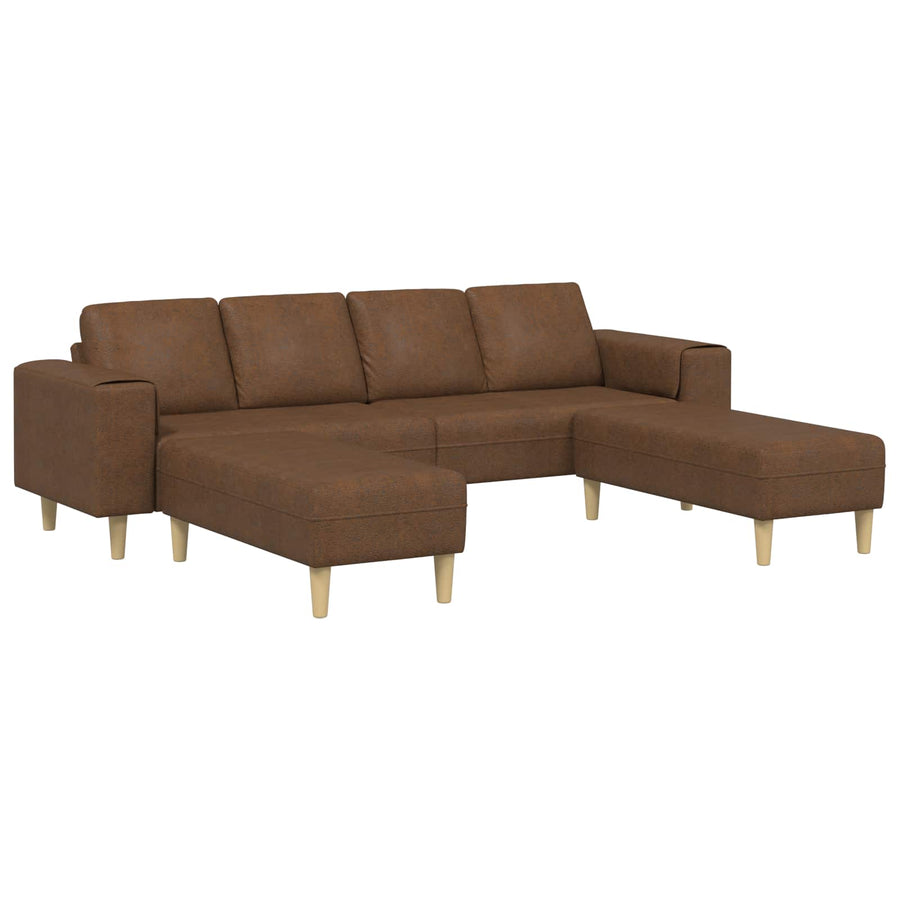 Woonkamer Bank 3 Pcs Bruin