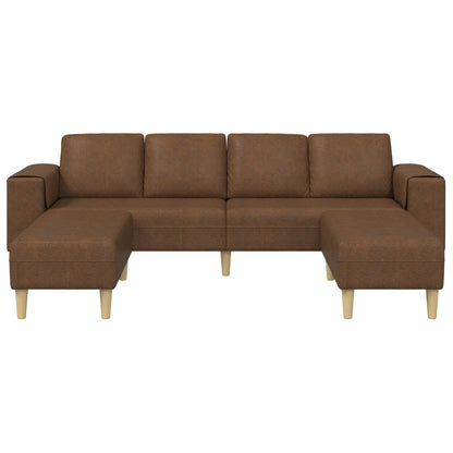 Woonkamer Bank 3 Pcs Bruin