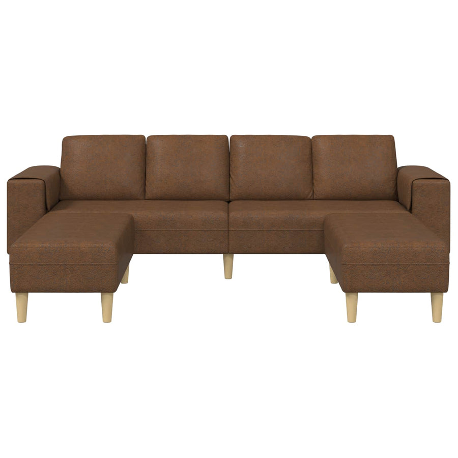 Woonkamer Bank 3 Pcs Bruin