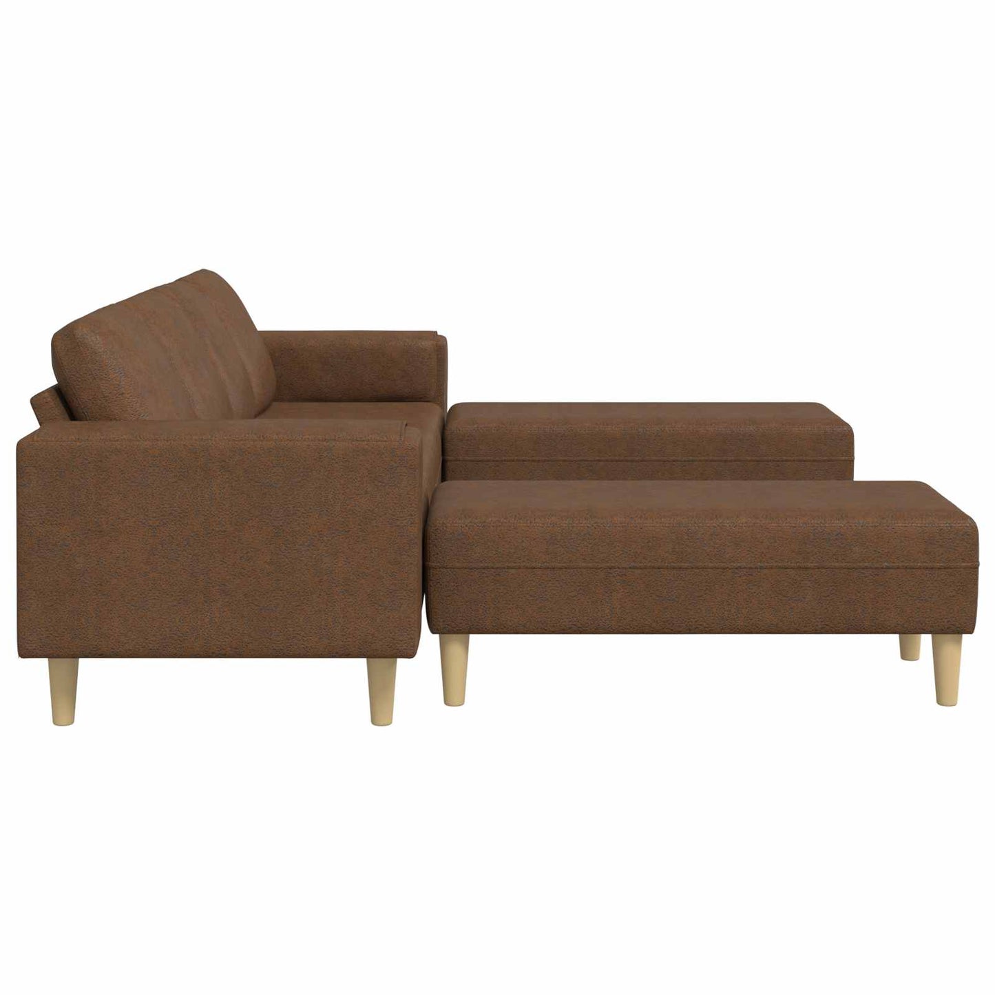 Woonkamer Bank 3 Pcs Bruin