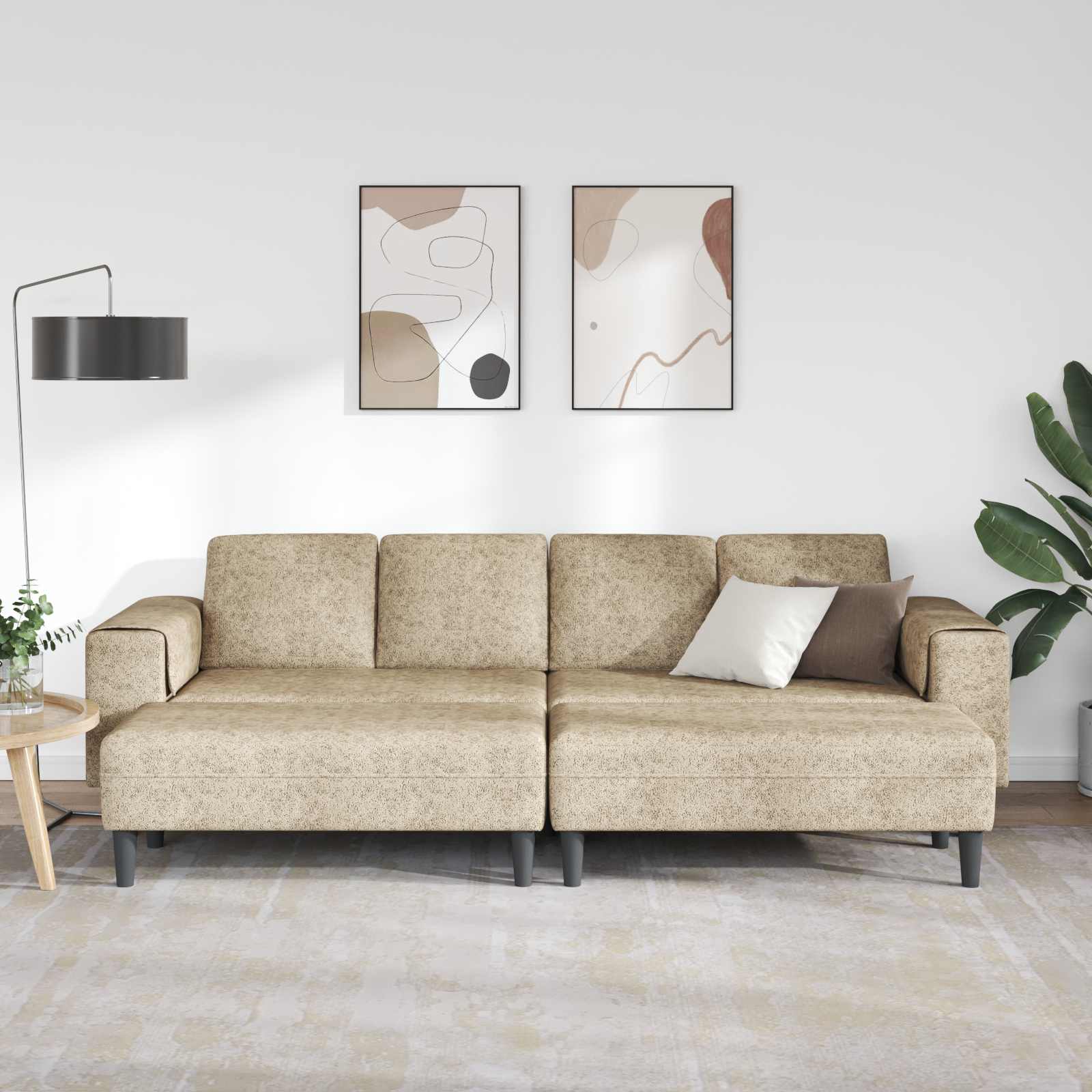 Woonkamer Bank 3 Pcs Lichtgrijs
