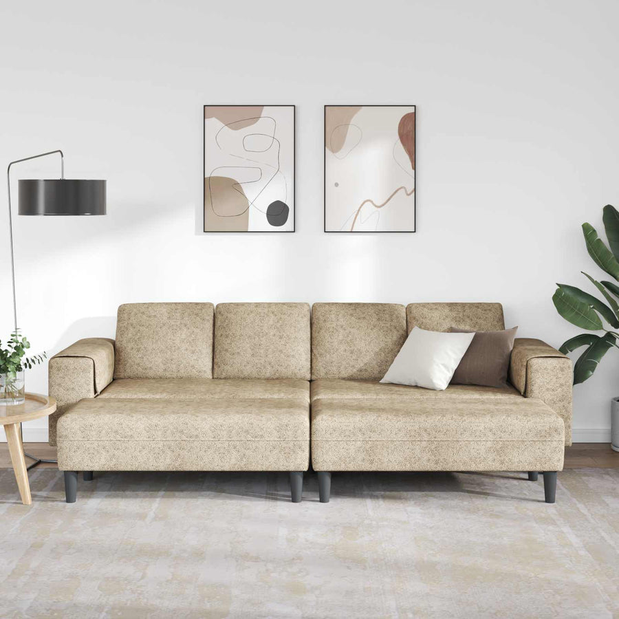Woonkamer Bank 3 Pcs Lichtgrijs