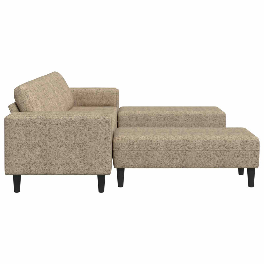 Woonkamer Bank 3 Pcs Lichtgrijs