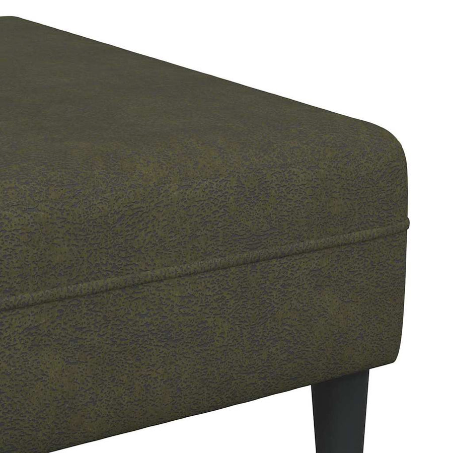 Bankstel 3 pcs Leger groen Faux suede leer