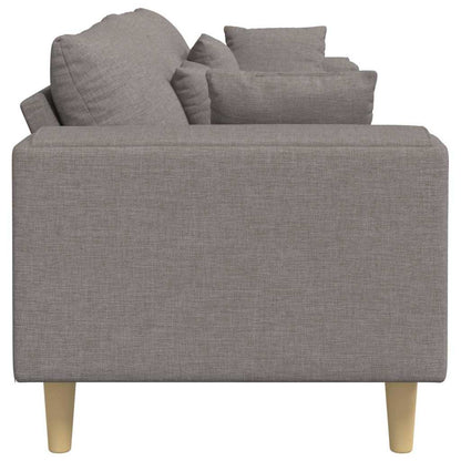 Stoffen Bank met kussen Taupe 208 cm Stof
