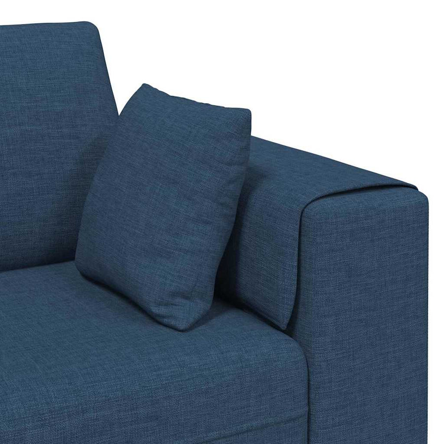 Stoffen Bank met kussen Blauw 208 cm Stof