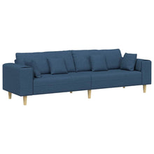 Stoffen Bank met kussen Blauw 208 cm Stof
