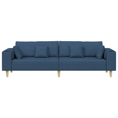 Stoffen Bank met kussen Blauw 208 cm Stof