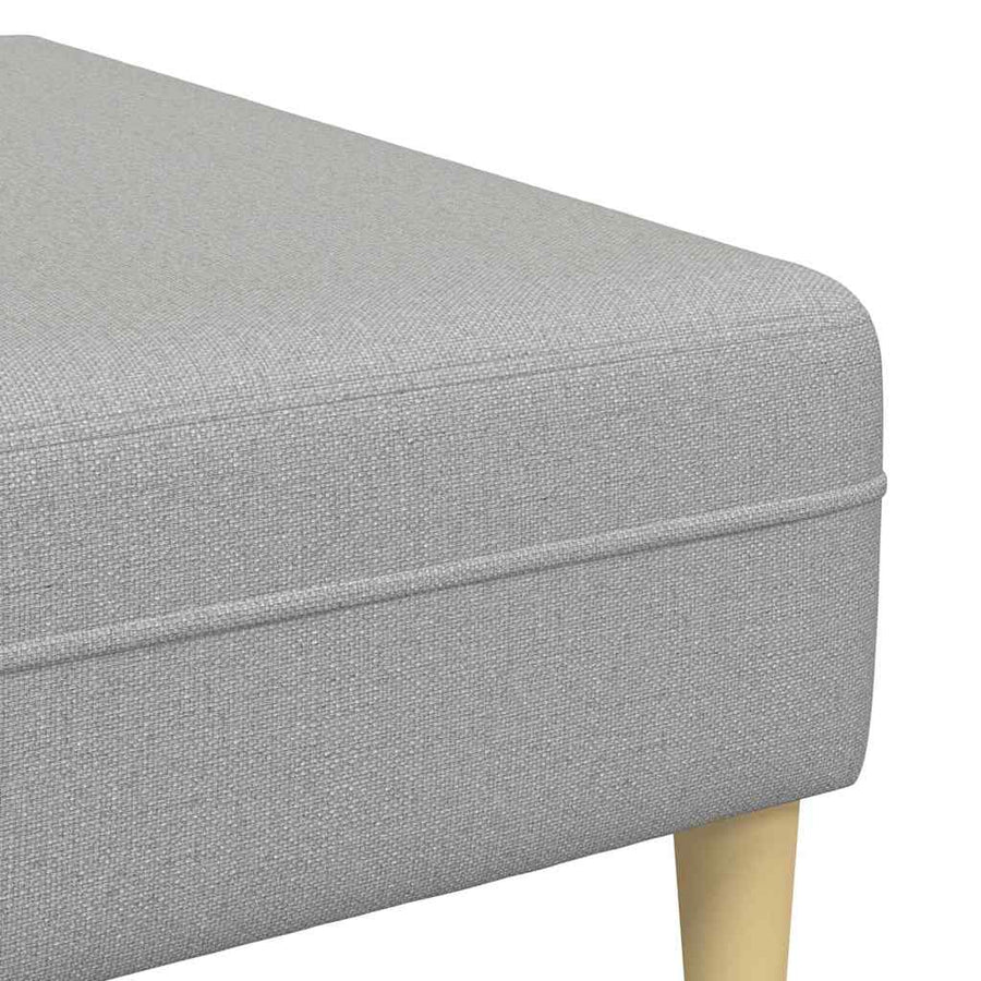 Stoffen Bank met kussen 3 pcs Wolkengrijs 208 cm Stof