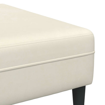 Bank 3 pcs Crème 250 x 188 x 76 cm Fluweel