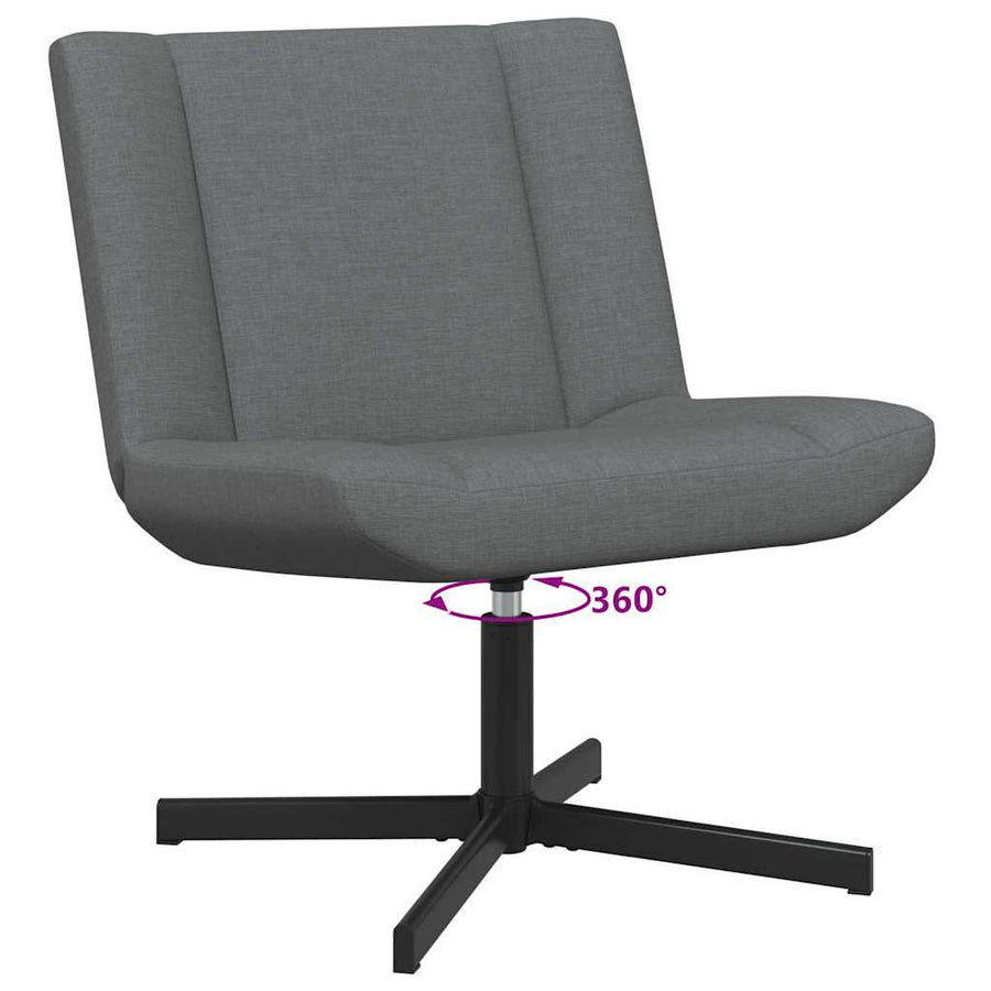 Draaistoel Donkergrijs 63 x 75 x 76 cm Stof