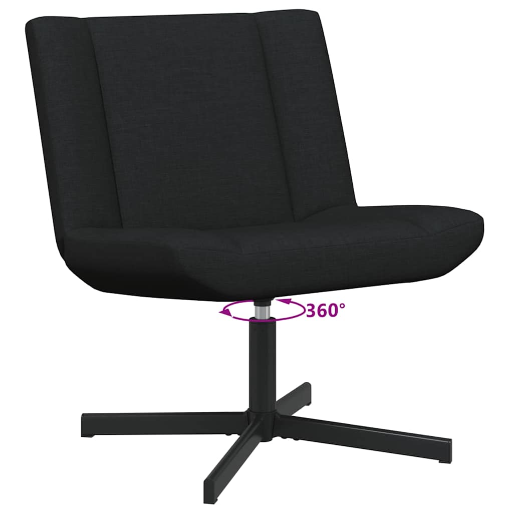 Draaistoel Zwart 63 x 75 x 76 cm Stof