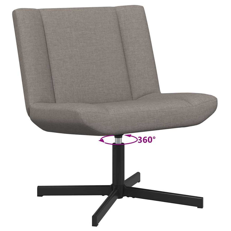 Draaistoel Taupe 63 x 75 x 76 cm Stof
