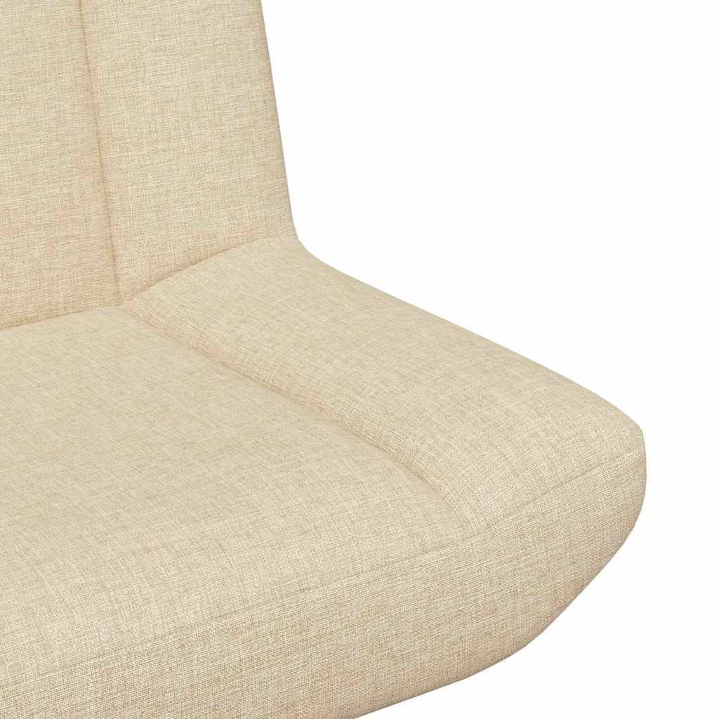 Draaistoel Crème 63 x 75 x 76 cm Stof