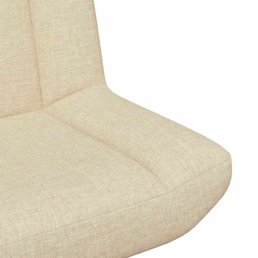 Draaistoel Crème 63 x 75 x 76 cm Stof