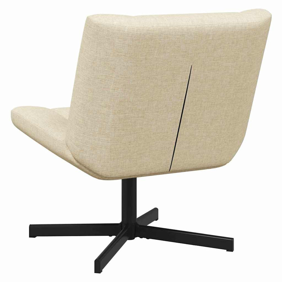 Draaistoel Crème 63 x 75 x 76 cm Stof