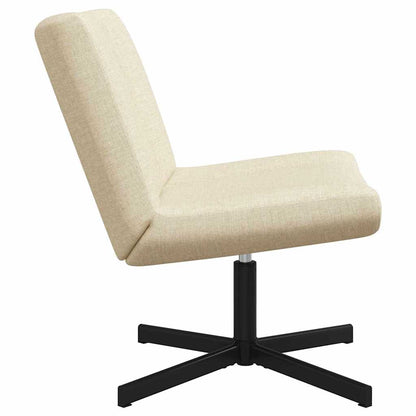 Draaistoel Crème 63 x 75 x 76 cm Stof