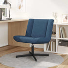 Swivel Armchair Blue 63 x 75 x 76 cm Fabric