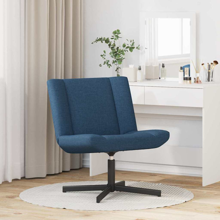 Draaistoel Blauw Stof