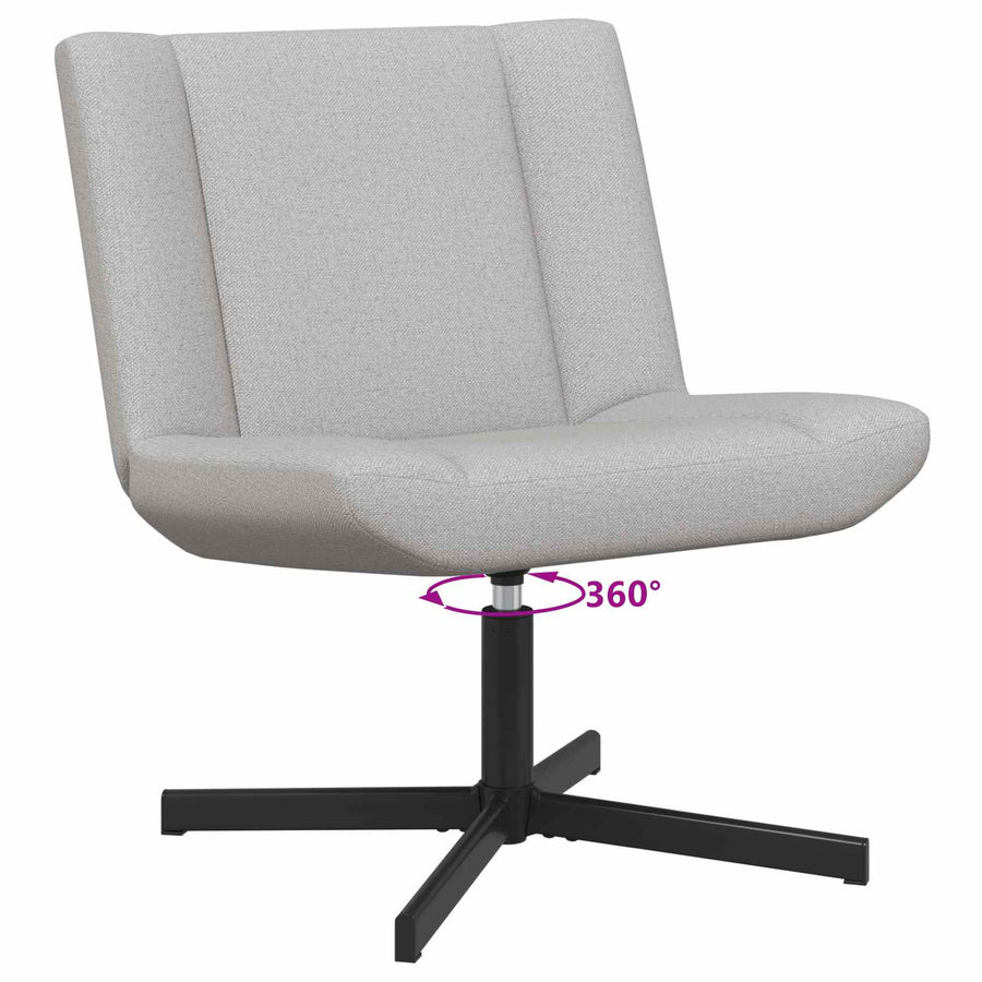 Draaistoel Wolkengrijs 63 x 75 x 76 cm Stof