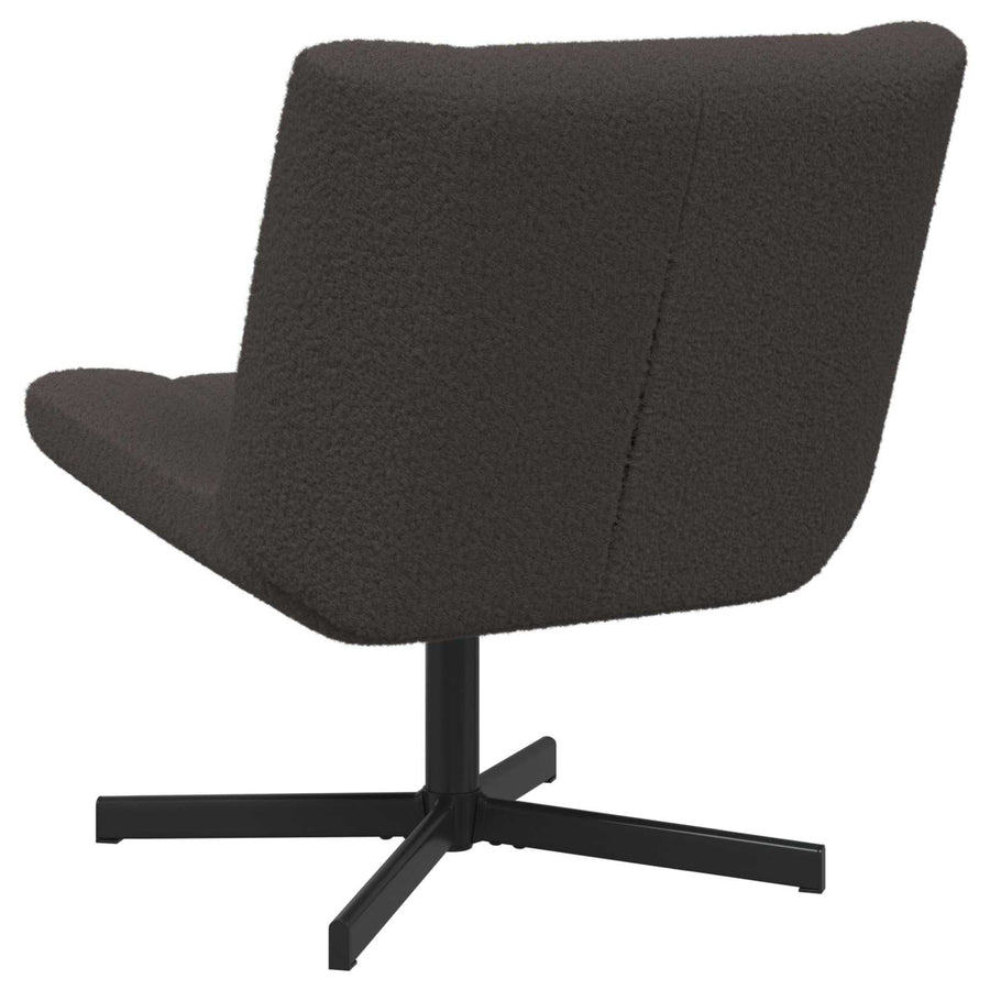Draaistoel Donkergrijs 63 x 75 x 76 cm Schapenvacht