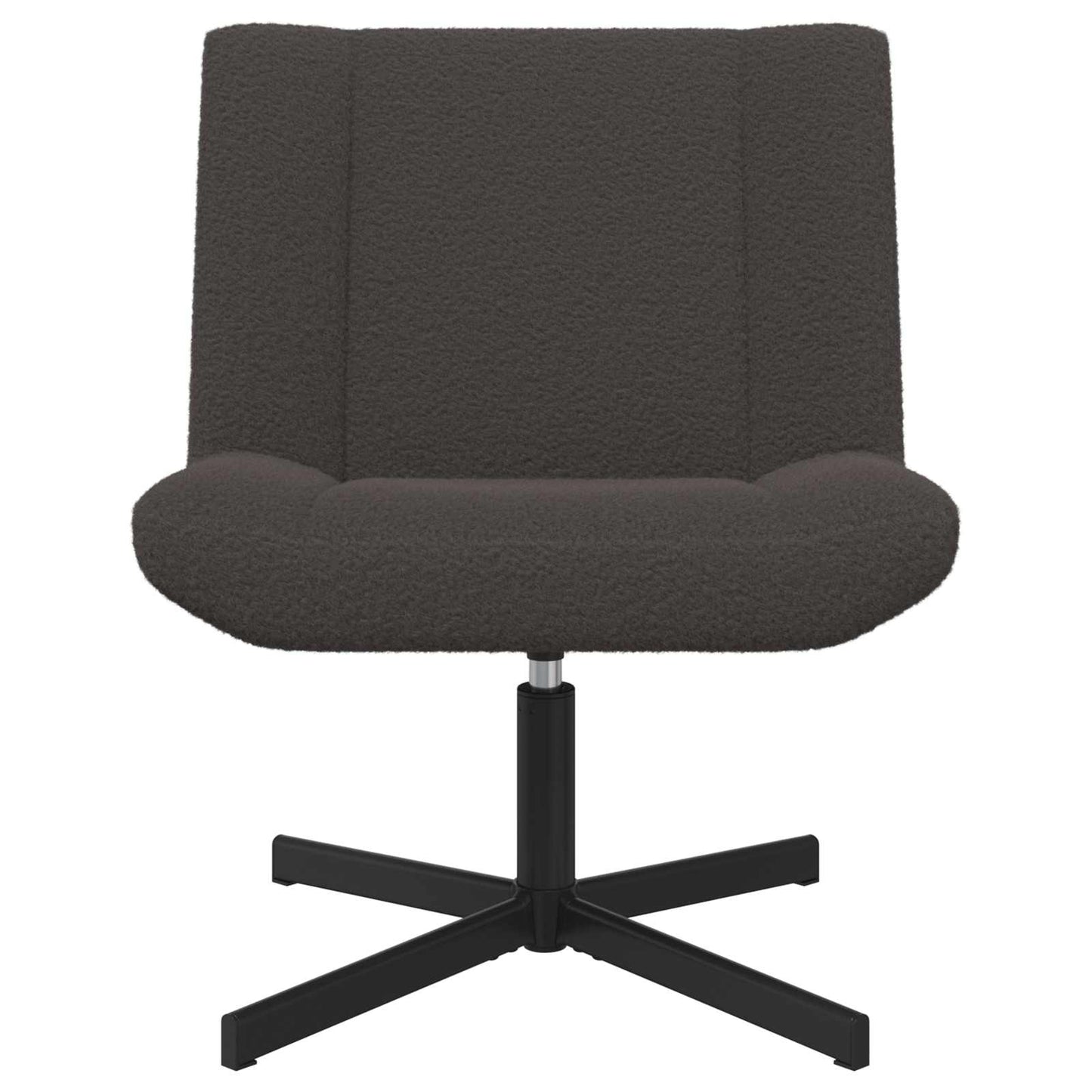Draaistoel Donkergrijs 63 x 75 x 76 cm Schapenvacht