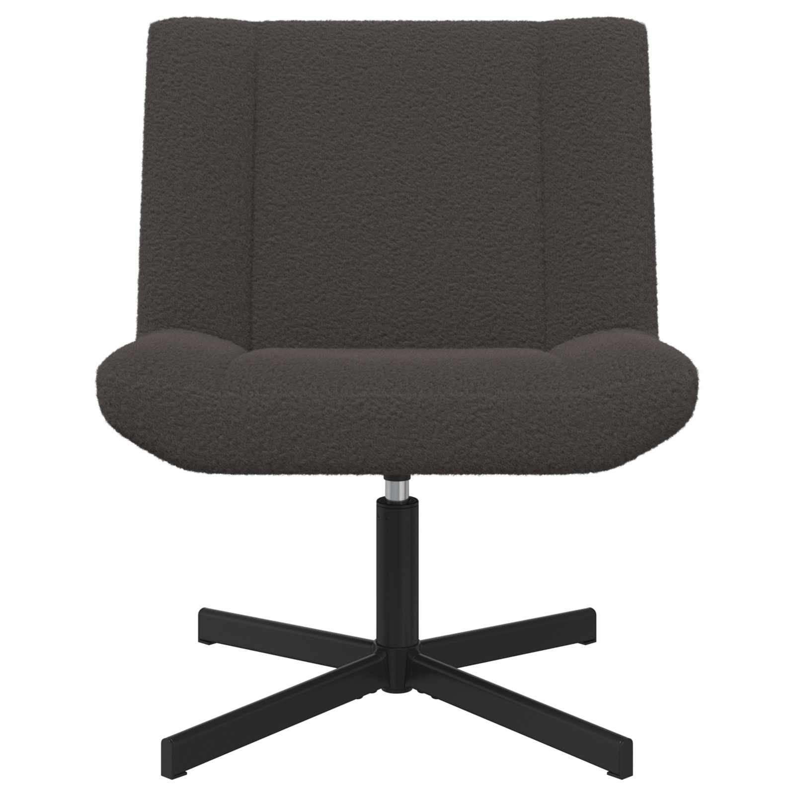 Draaistoel Donkergrijs 63 x 75 x 76 cm Schapenvacht