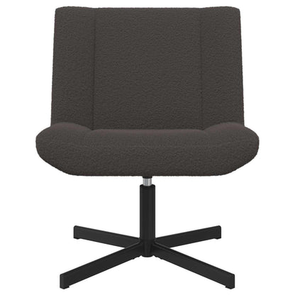Draaistoel Donkergrijs 63 x 75 x 76 cm Schapenvacht