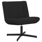 Swivel Armchair Black 63 x 75 x 76 cm Sheepskin