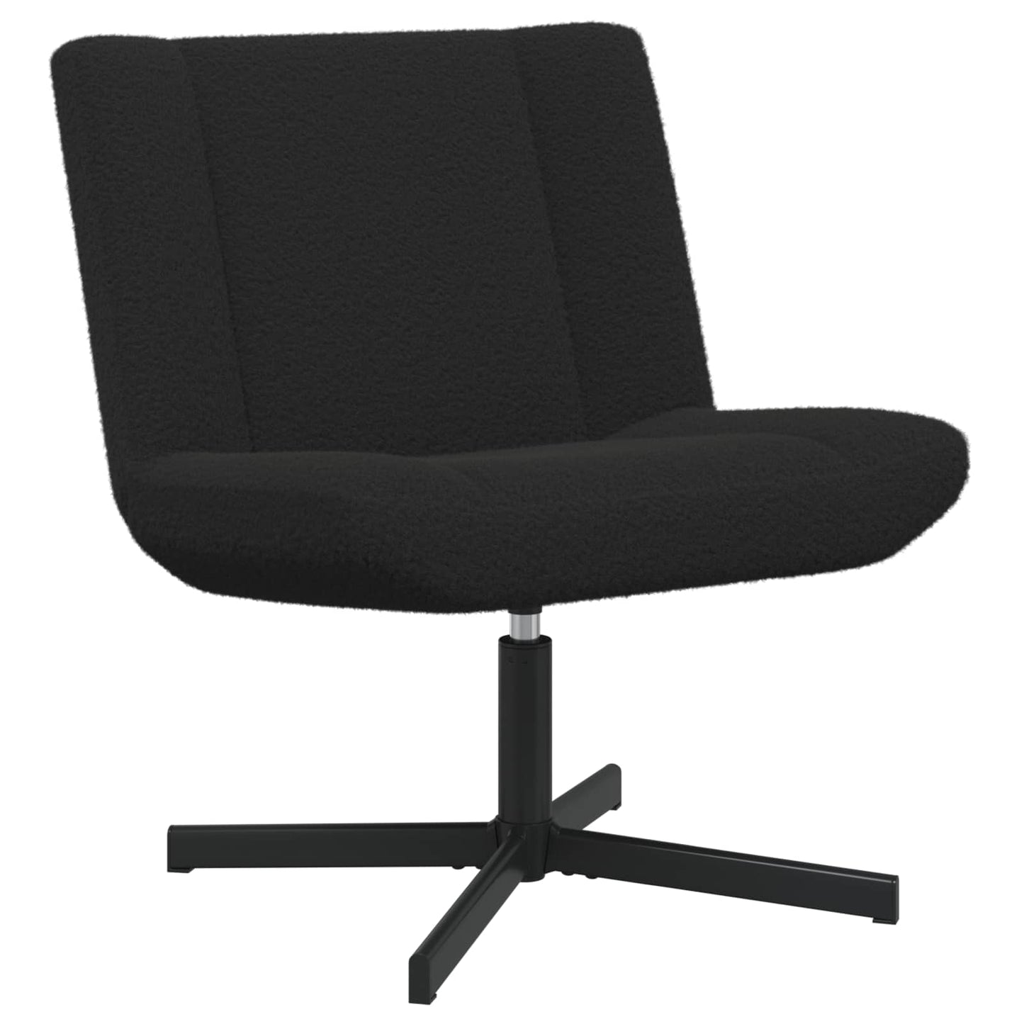 Draaistoel Zwart 63 x 75 x 76 cm Schapenvacht