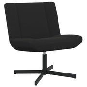 Draaistoel zwart 63x75x76 cm schapenleer