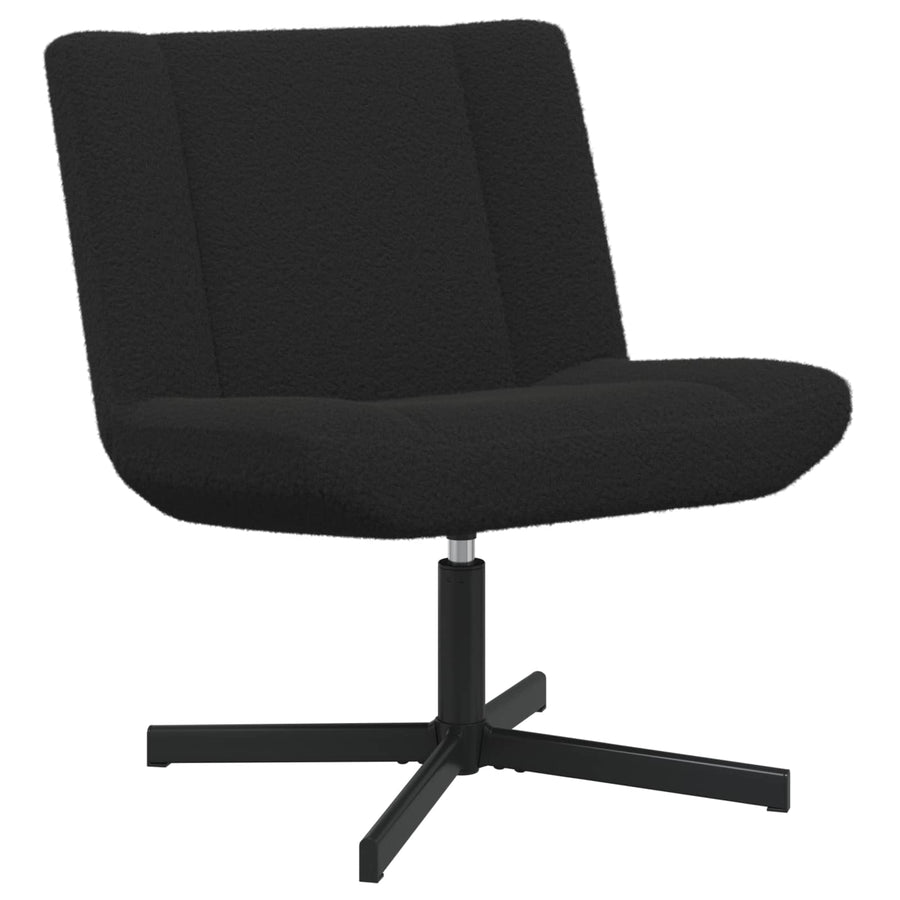Draaistoel Zwart 63 x 75 x 76 cm Schapenvacht