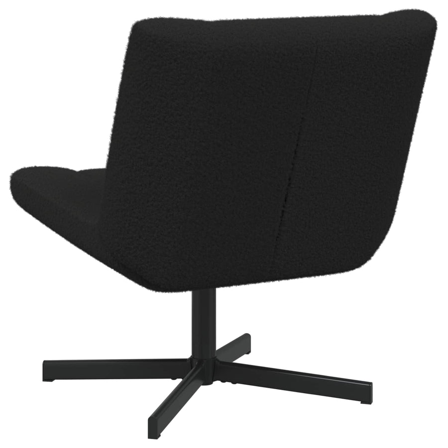 Draaistoel Zwart 63 x 75 x 76 cm Schapenvacht