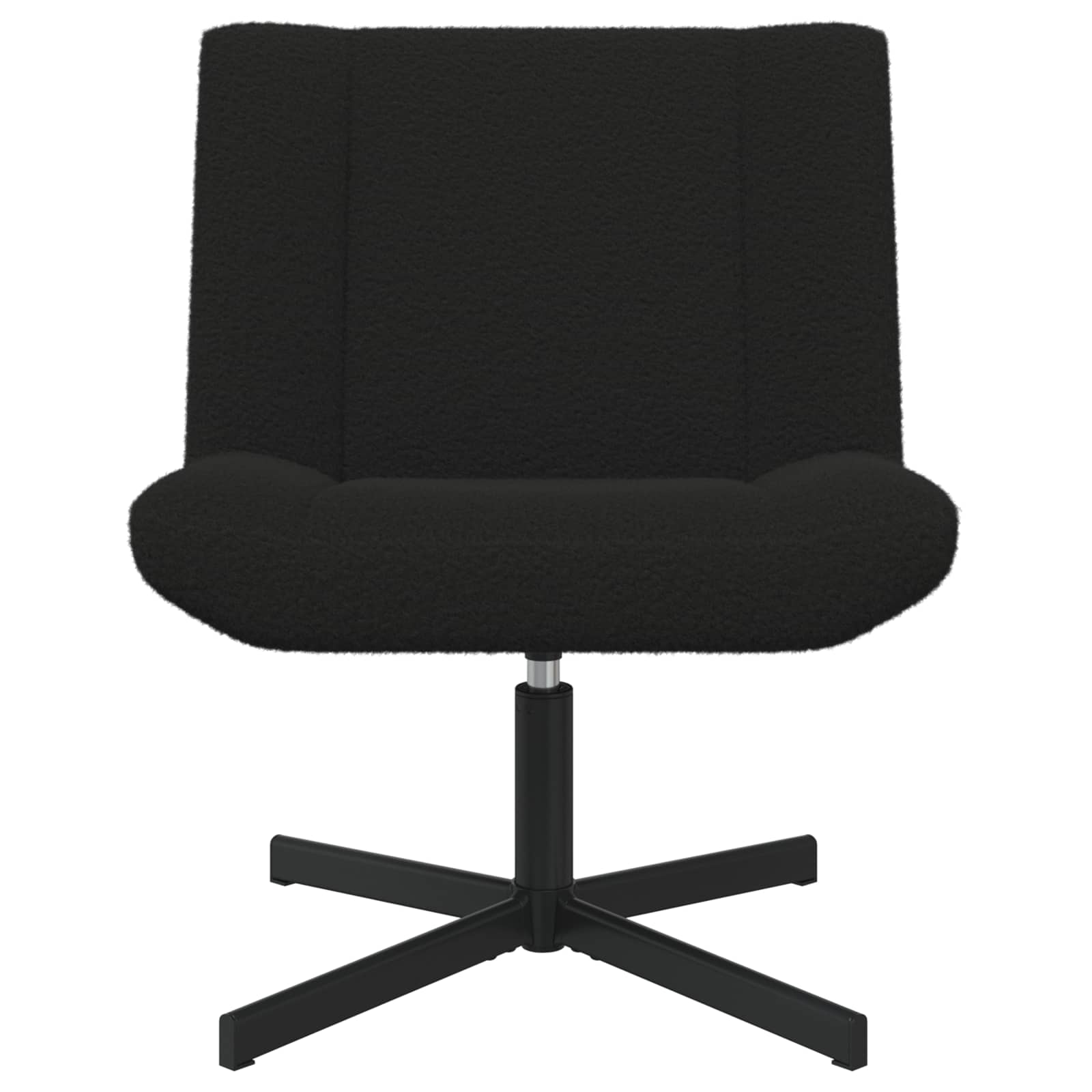 Draaistoel Zwart 63 x 75 x 76 cm Schapenvacht