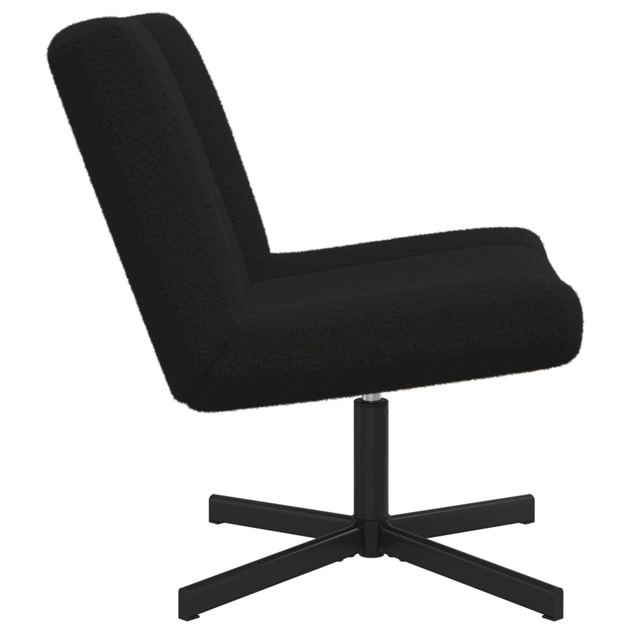 Draaistoel Zwart 63 x 75 x 76 cm Schapenvacht