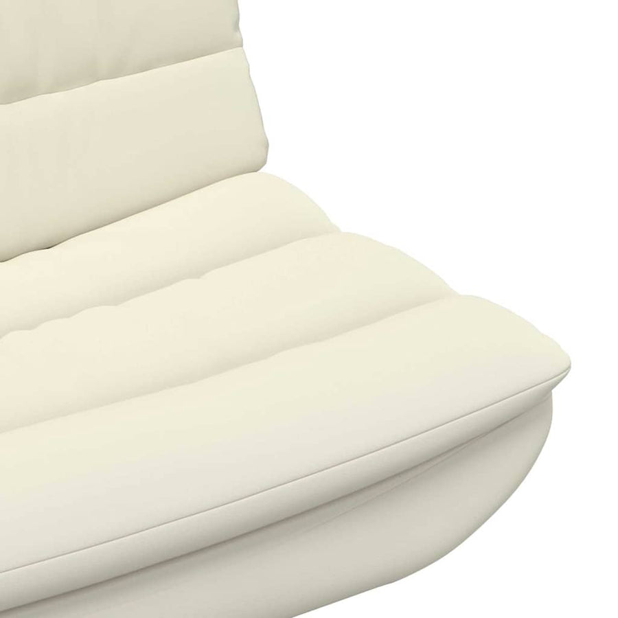 Draaistoel Crème 63 x 75 x 76 cm PU