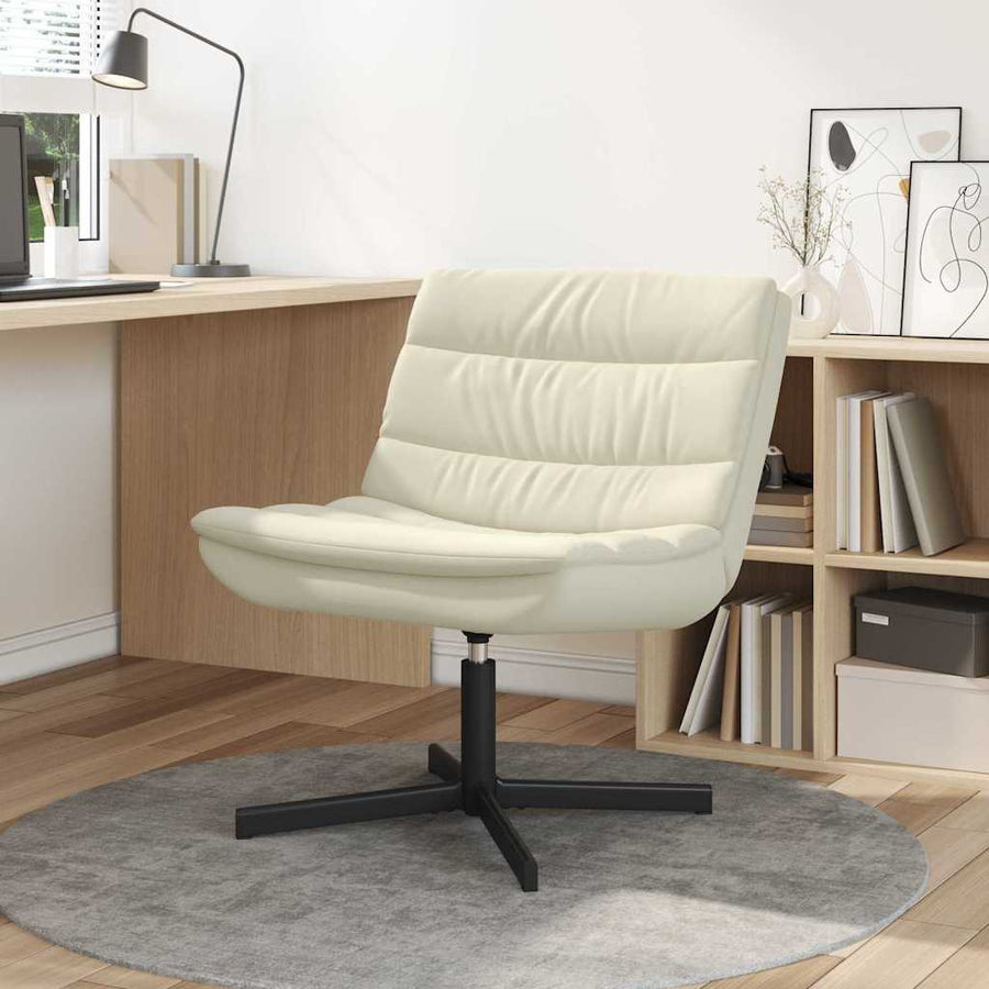 Draaistoel Crème 63 x 75 x 76 cm PU