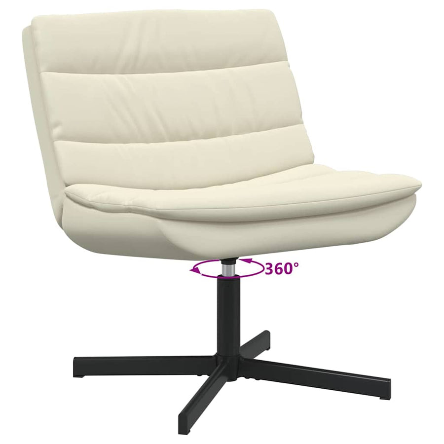 Draaistoel Crème 63 x 75 x 76 cm PU