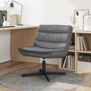 Draaistoel grijs PU 63x75x76 cm