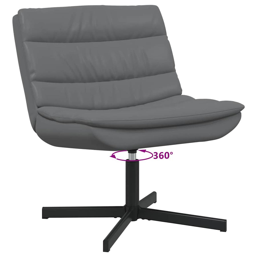 Draaistoel Grijs 63 x 75 x 76 cm PU