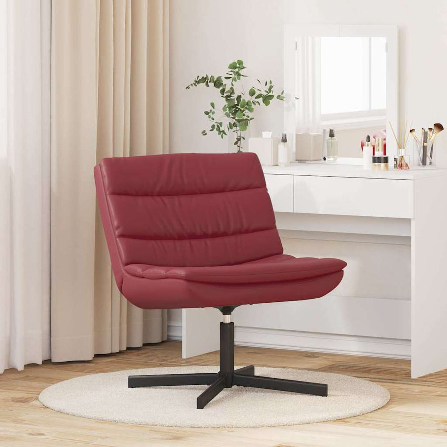 Draaistoel Wijnrood 63 x 75 x 76 cm PU
