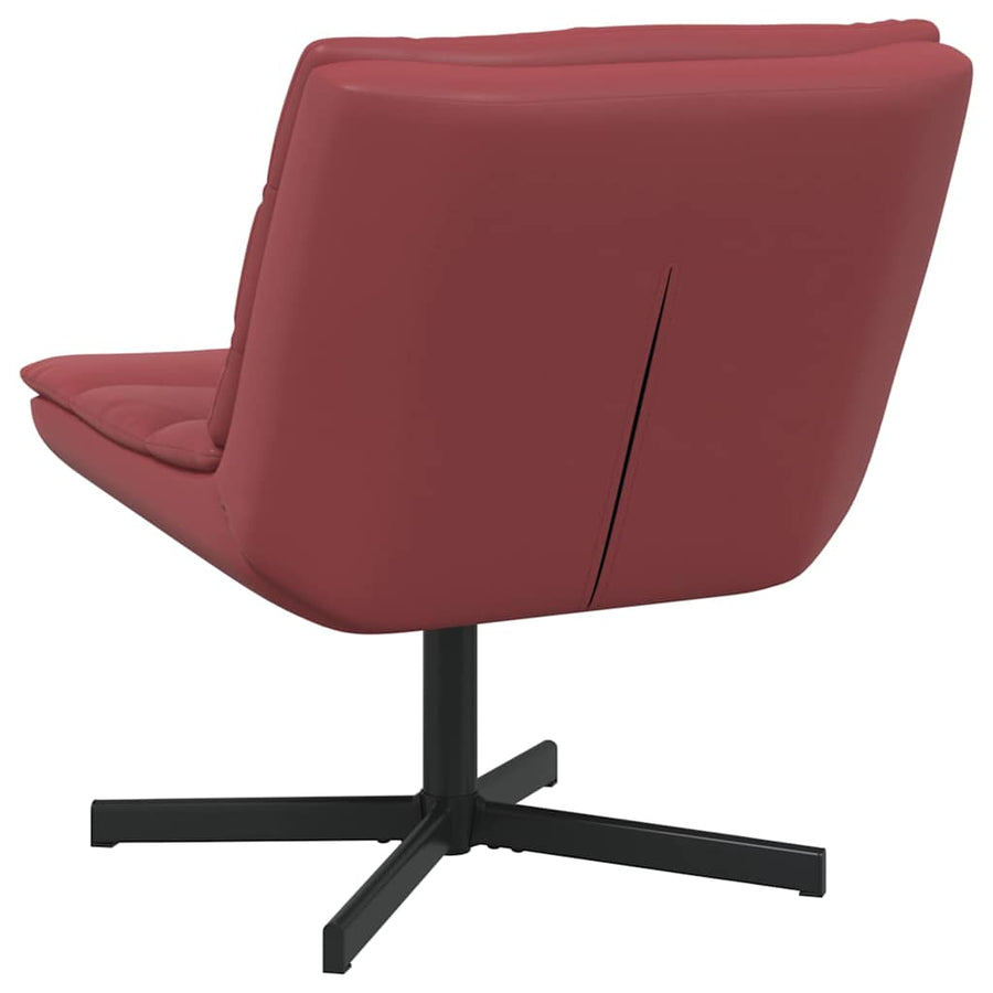 Draaistoel Wijnrood 63 x 75 x 76 cm PU