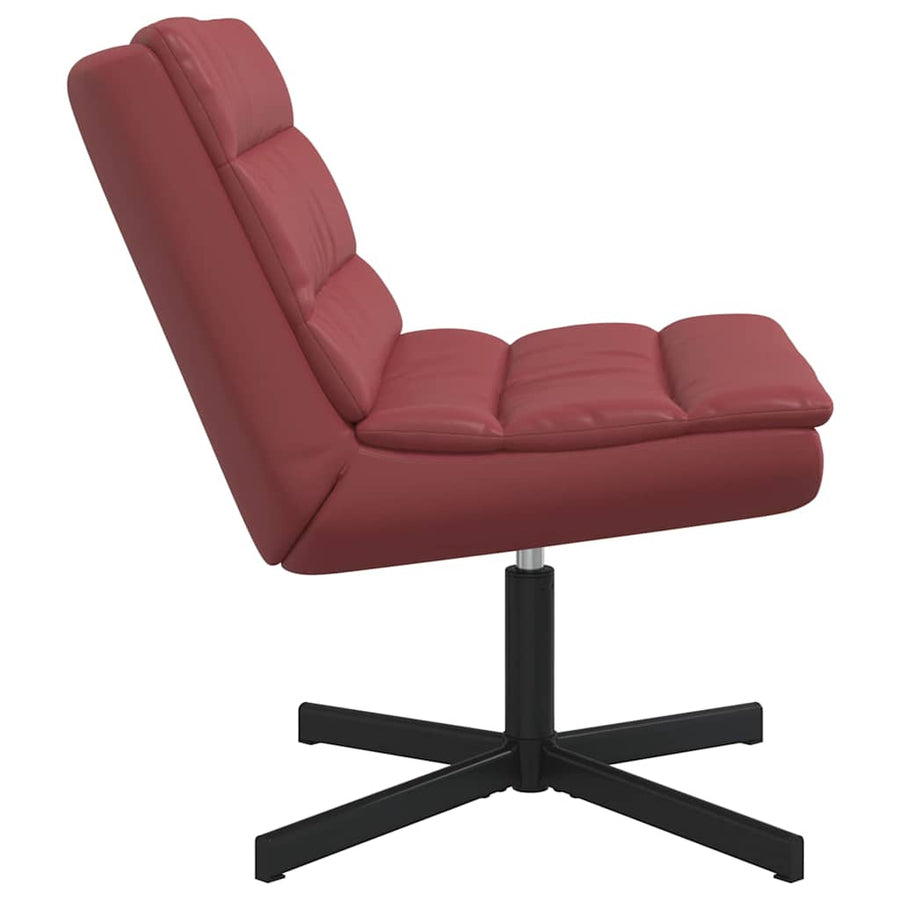 Draaistoel Wijnrood 63 x 75 x 76 cm PU