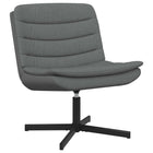 Swivel Armchair Dark Grey 63 x 75 x 76 cm Fabric
