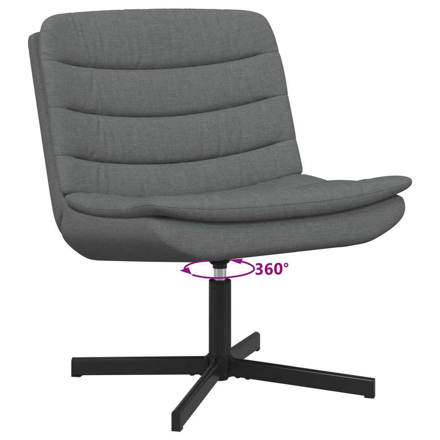 Draaistoel Donkergrijs 63 x 75 x 76 cm Stof